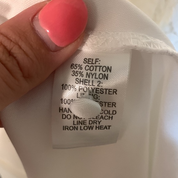 Lulus Easy Love Button Down Front White Lace Skater Mini Dress  Sz XL - Picture 10 of 13